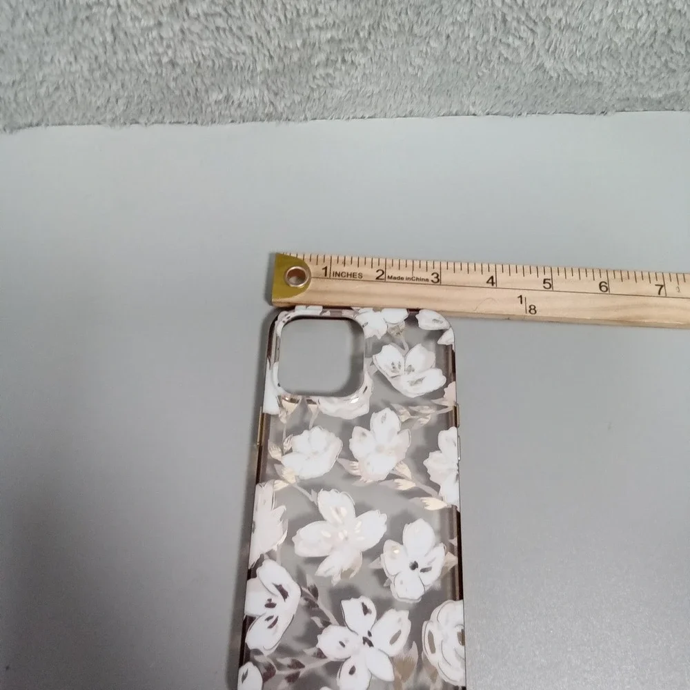 Floral iPhone 11‎ Case White Gold Cherry Blossom Clear Slim Fit Cover